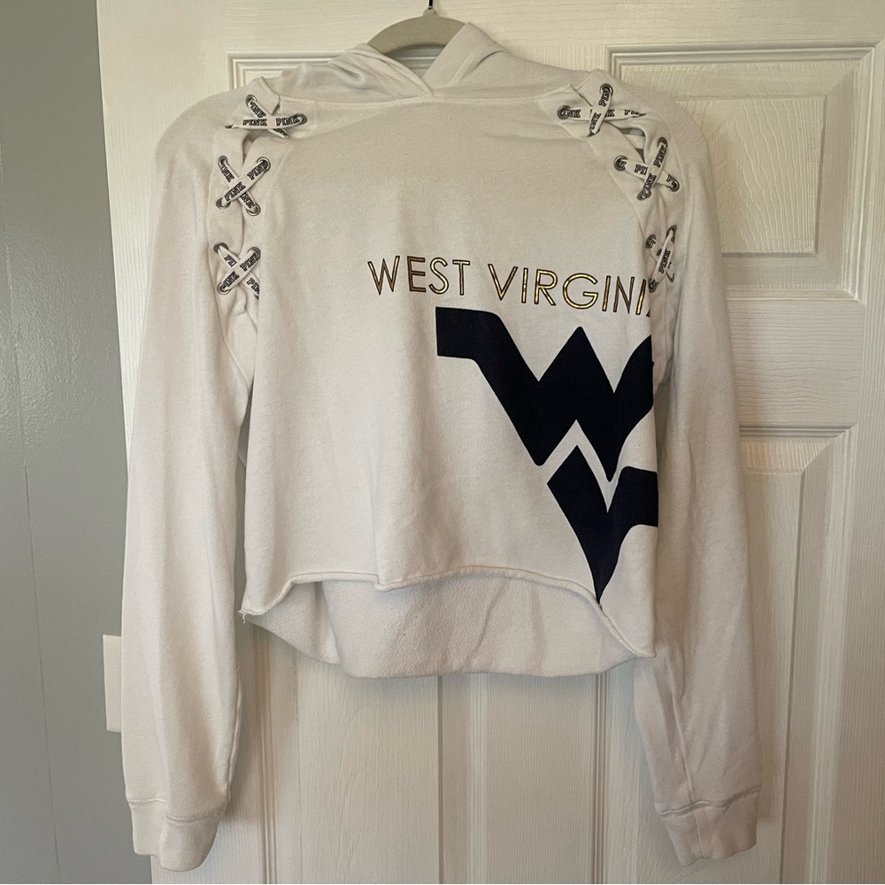 Victoria’s Secret “PINK” WVU Cropped Hoodie